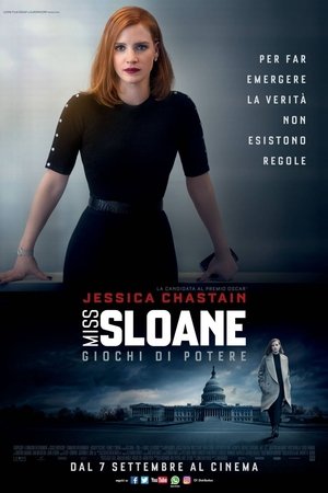 film tv stasera, film tv Miss Sloane - Giochi di potere, film stasera in tv poster